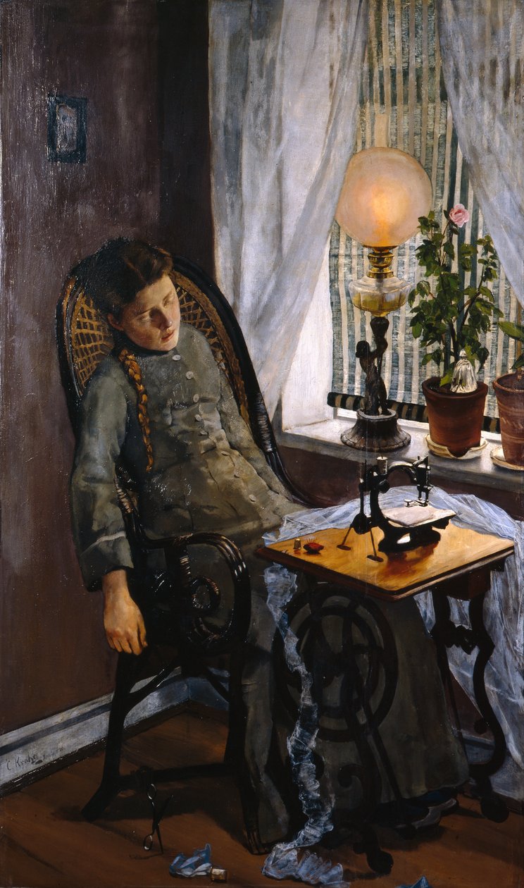 缝纫工 作者 克里斯蒂安·克罗格（Christian Krohg）