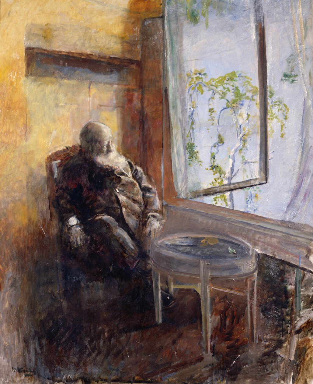 窗边的自画像 作者 克里斯蒂安·克罗格（Christian Krohg）