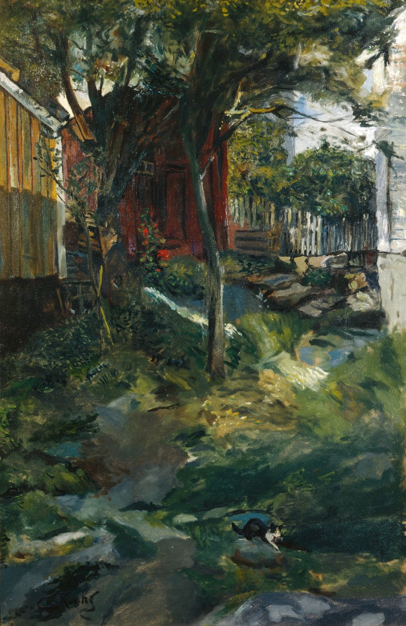 布雷克斯特的街道 作者 克里斯蒂安·克罗格（Christian Krohg）