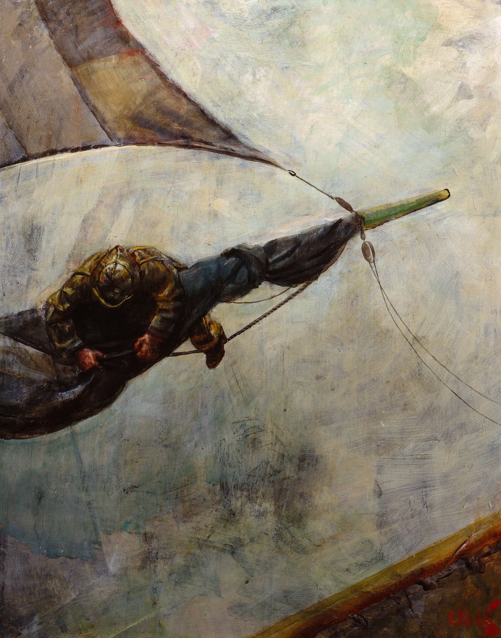 在空中（绘画） 作者 克里斯蒂安·克罗格（Christian Krohg）
