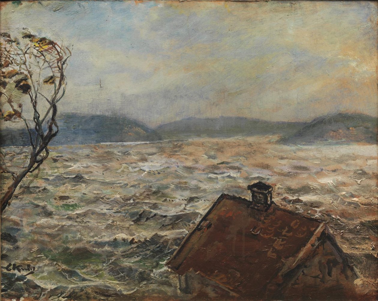 从Bjelkeviken看风景 作者 克里斯蒂安·克罗格（Christian Krohg）