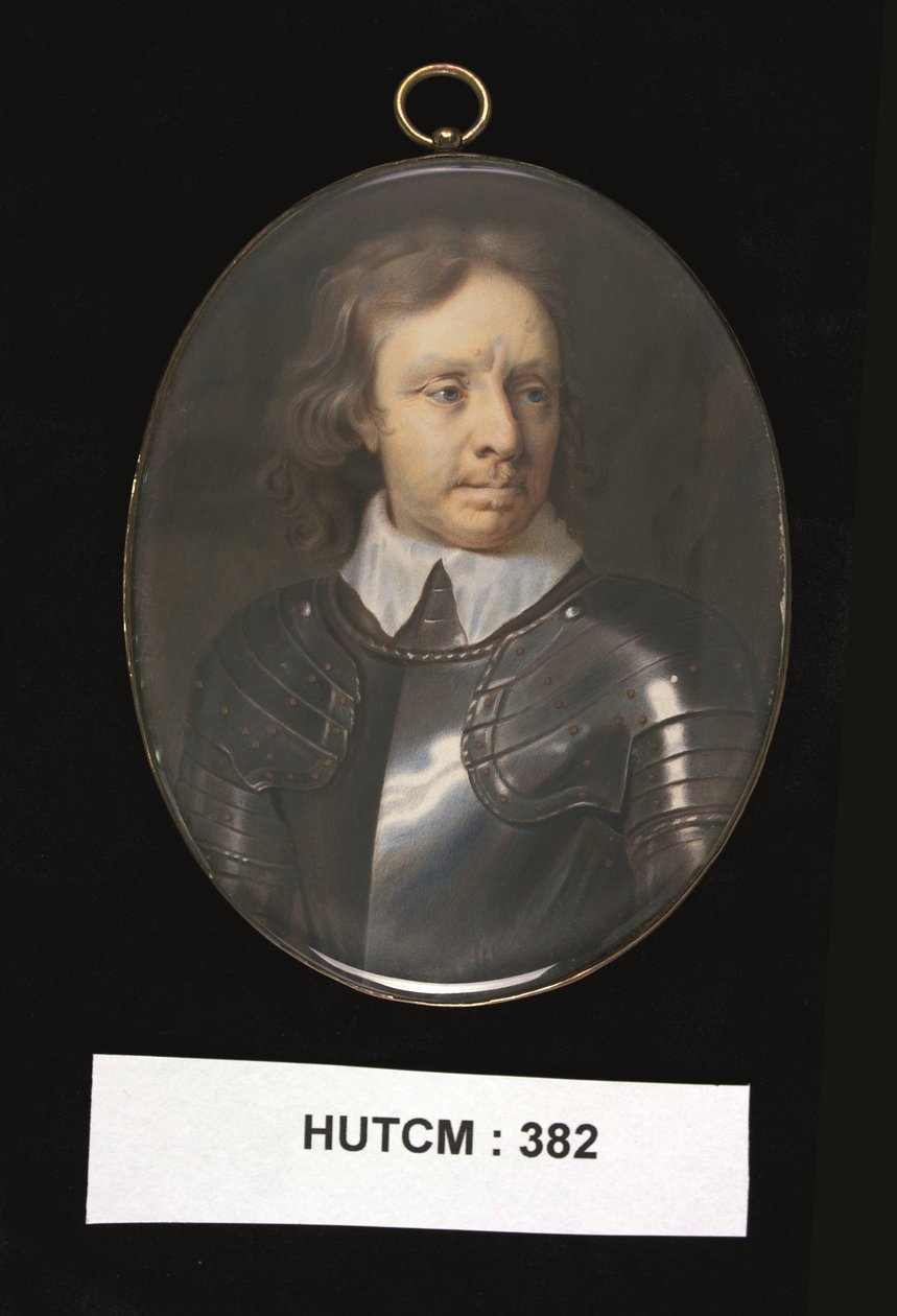 奥利弗·克伦威尔（Oliver Cromwell），c.1698-30（水彩） 作者 克里斯蒂安·里希特
