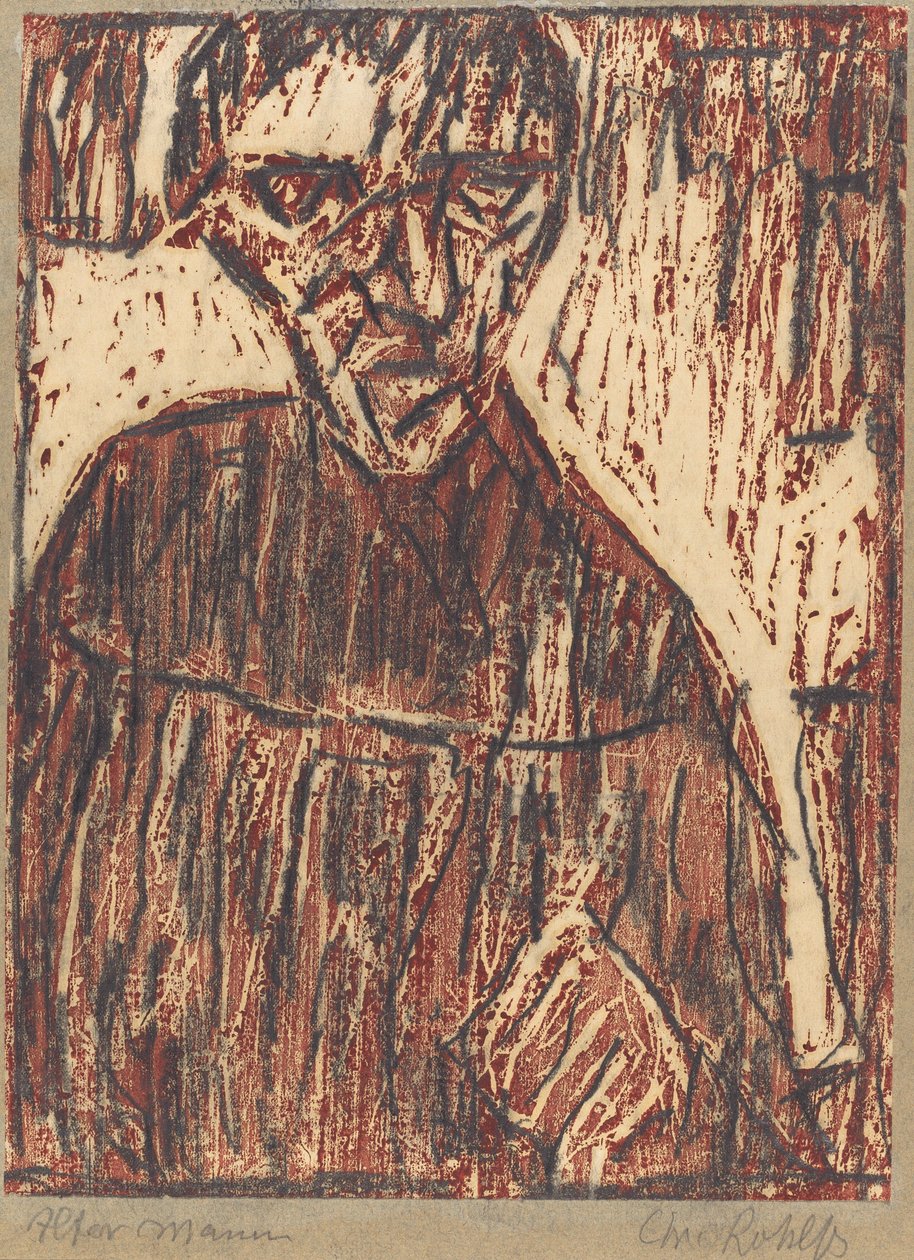 老人，1918年。 作者 克里斯蒂安·罗夫斯