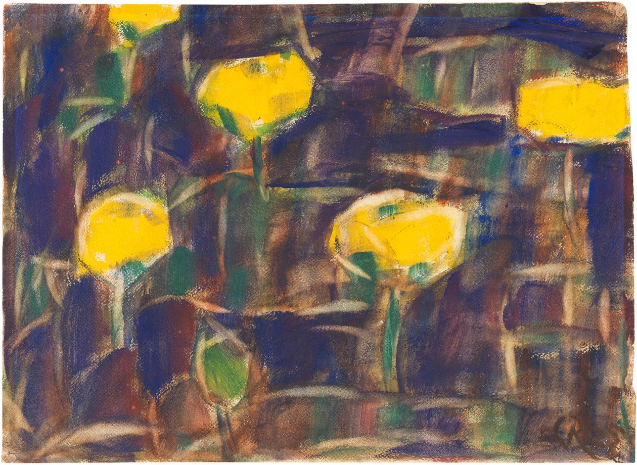 睡莲，1925年。 作者 克里斯蒂安·罗夫斯