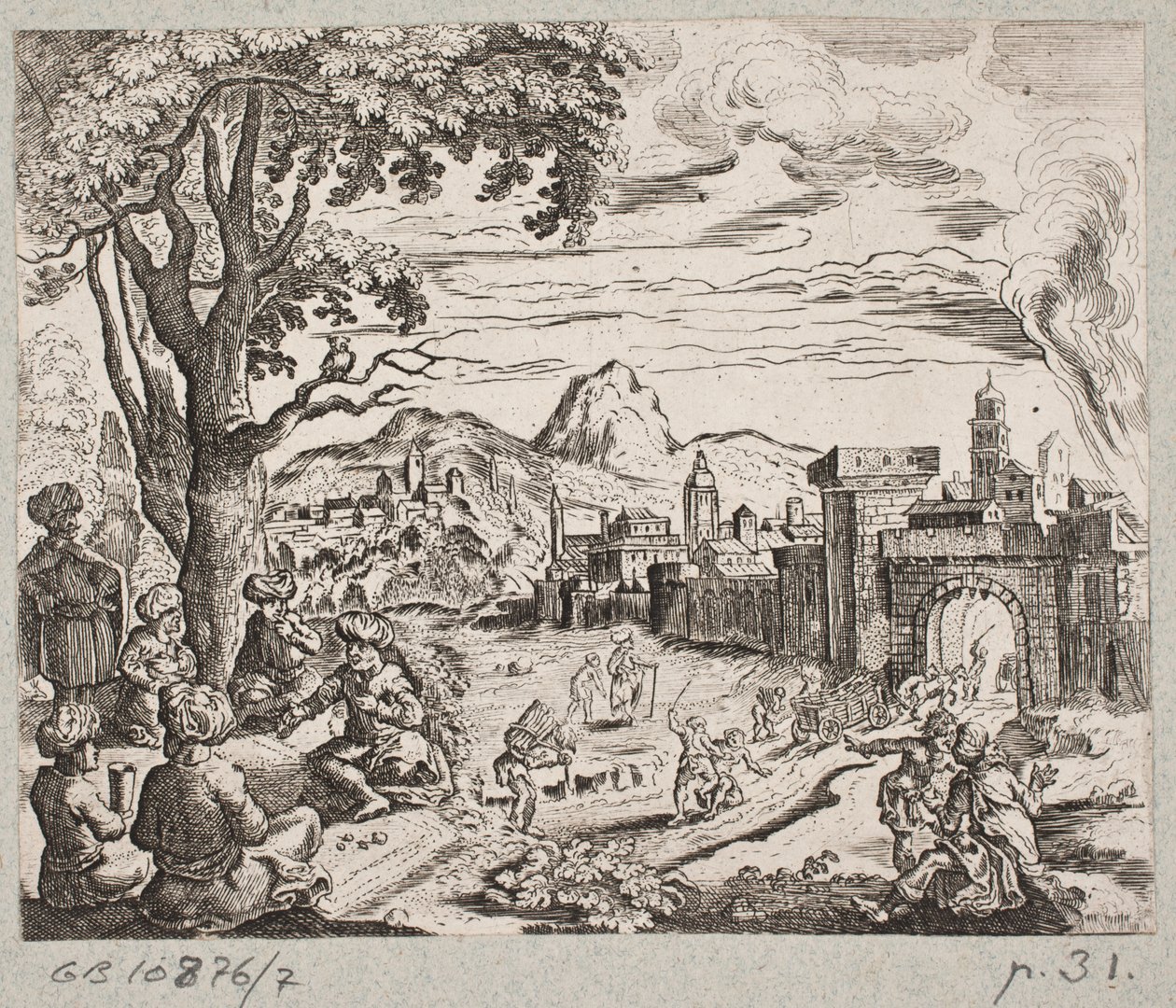 插图 til Adam Olearius，"Persianischer Rosenthal von einem Sinnreichen Poeten Schich Saadi[......]"，石勒苏益格，1660 年 作者 克里斯蒂安·罗斯吉瑟