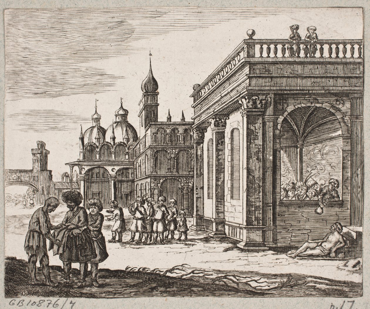 插图 til Adam Olearius，"Persianischer Rosenthal von einem Sinnreichen Poeten Schich Saadi[......]"，石勒苏益格，1660 年 作者 克里斯蒂安·罗斯吉瑟