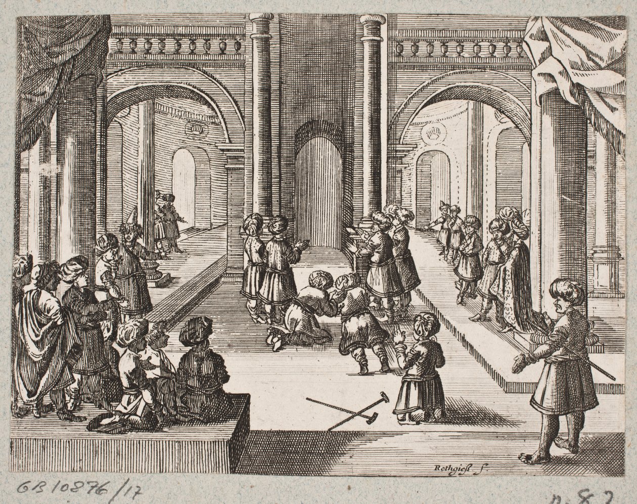 插图 til Adam Olearius，"Persianischer Rosenthal von einem Sinnreichen Poeten Schich Saadi[......]"，石勒苏益格，1660 年 作者 克里斯蒂安·罗斯吉瑟