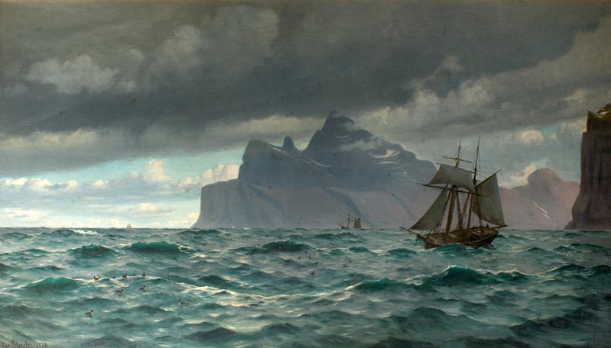 Cape North，Icelend，1884 作者 克里斯蒂安（Vigilius Blache）