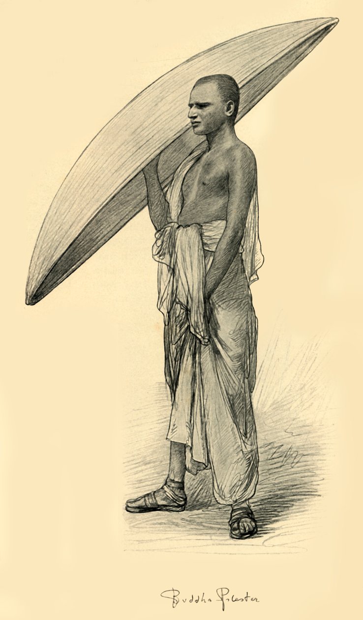 佛教，锡兰，1898年。 作者 克里斯蒂安·威廉·艾尔斯