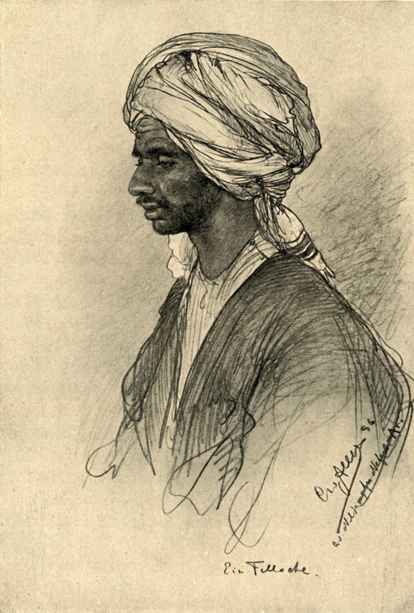 Fellah，埃及，1898年。   作者 克里斯蒂安·威廉·艾尔斯