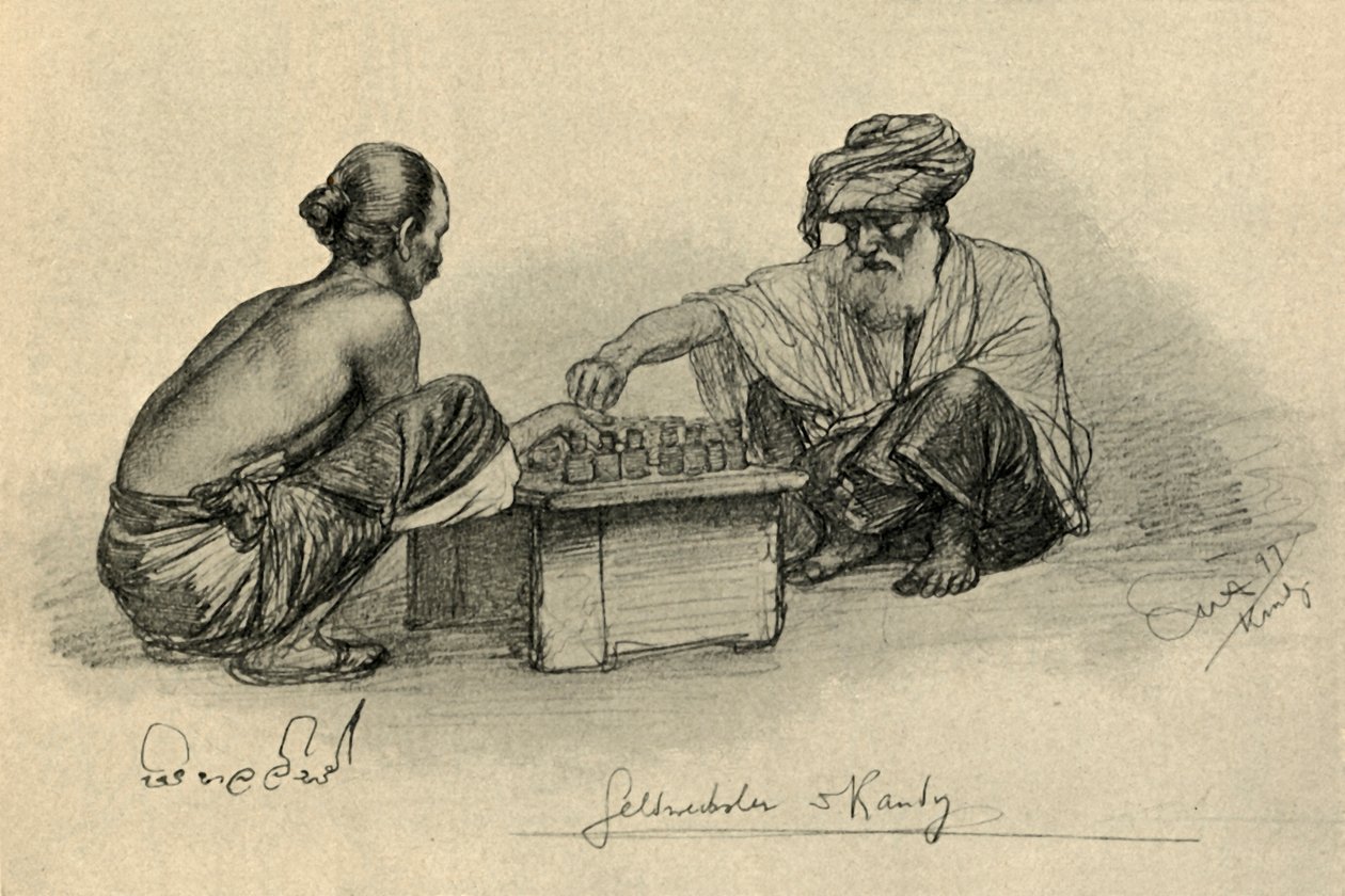 钱[贷方]，康提，锡兰，1898年。 作者 克里斯蒂安·威廉·艾尔斯