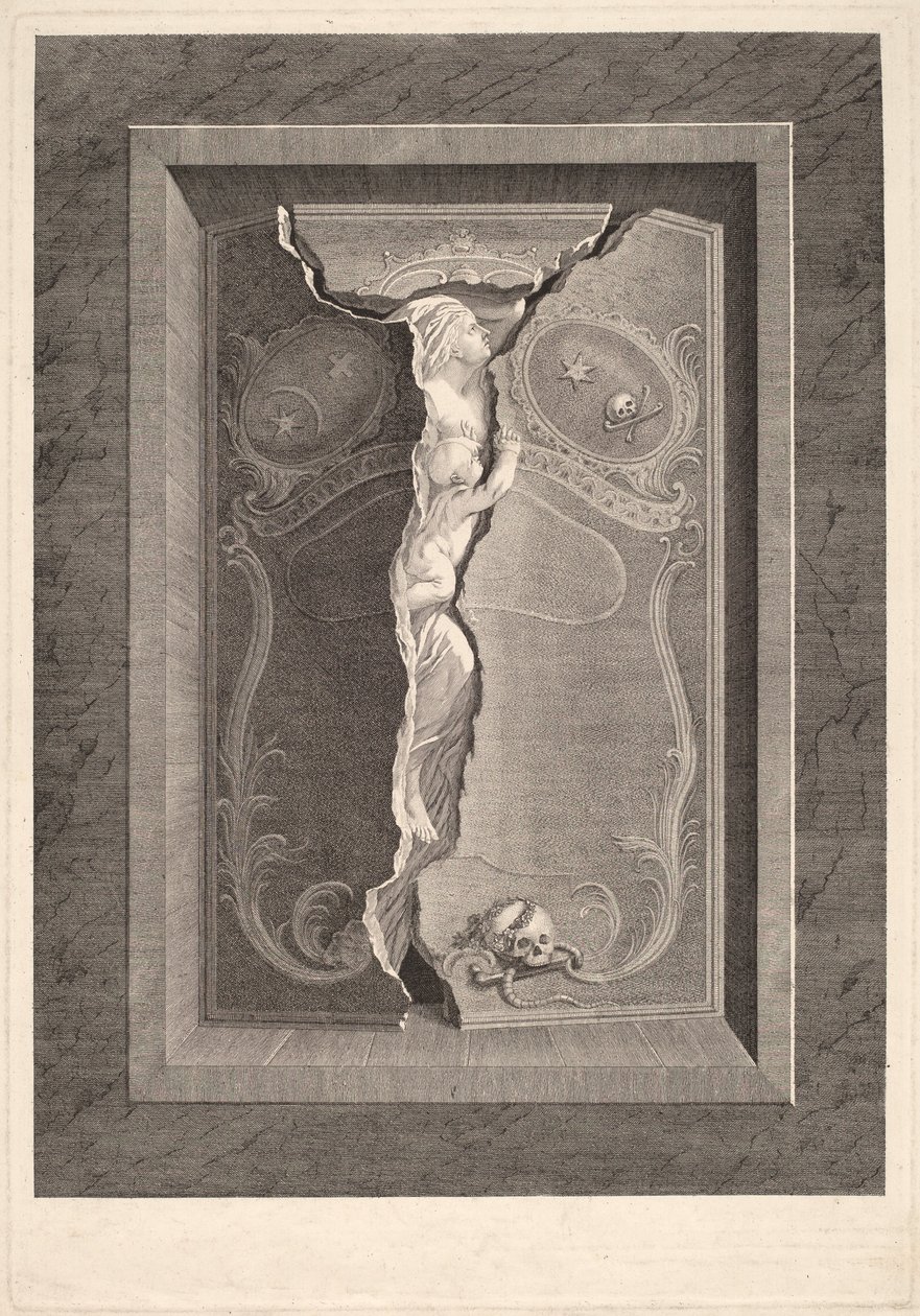 朗豪斯夫人之墓 作者 Christian von Mechel 和 Bartholomäus Hübner，取自 Johannes August Nahl，the Younger
