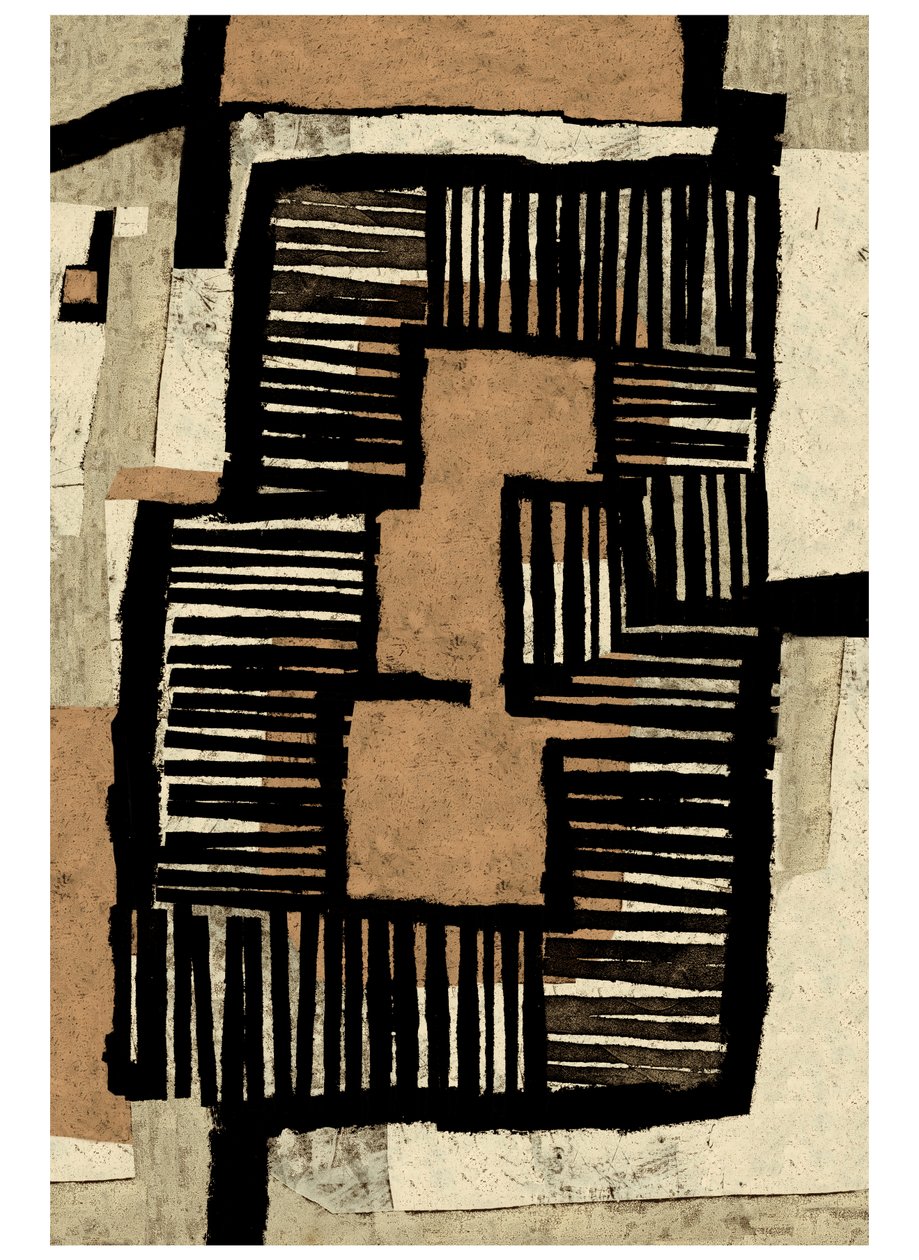 家的形状，2023 年（单版画） 作者 克里斯蒂娜·费迪克