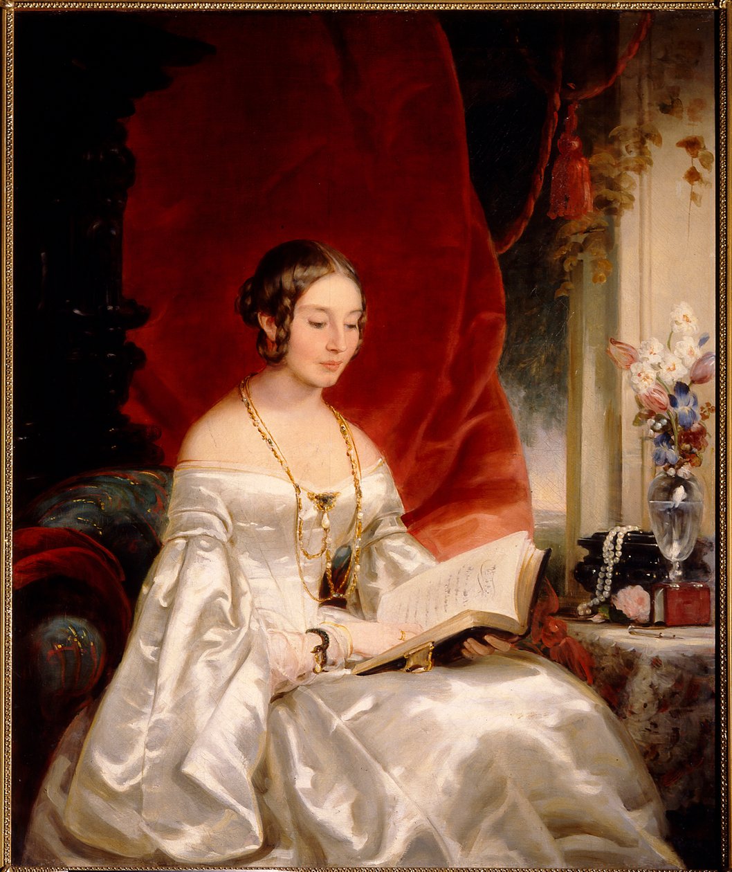 公主Maria Ivanovna Kotschubei的肖像，nee Baryatinskaya，1842年 作者 克里斯蒂娜·罗伯逊（Christina Robertson）