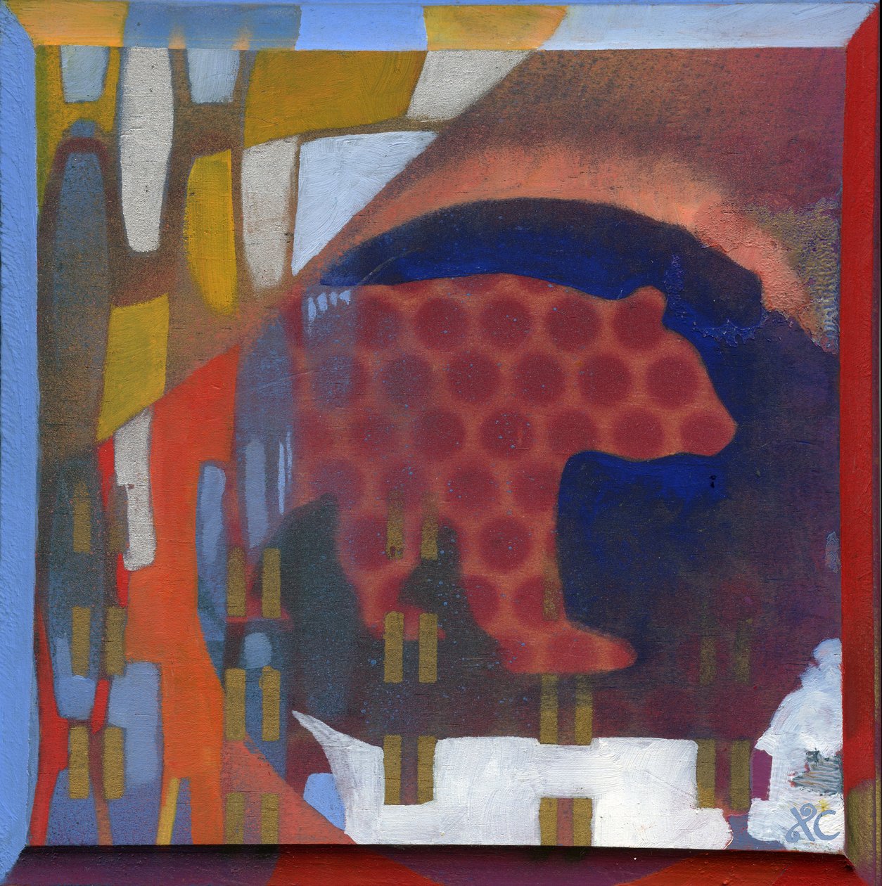 熊，约 2008 年（木板上的丙烯颜料） 作者 克里斯蒂娜·萨吉