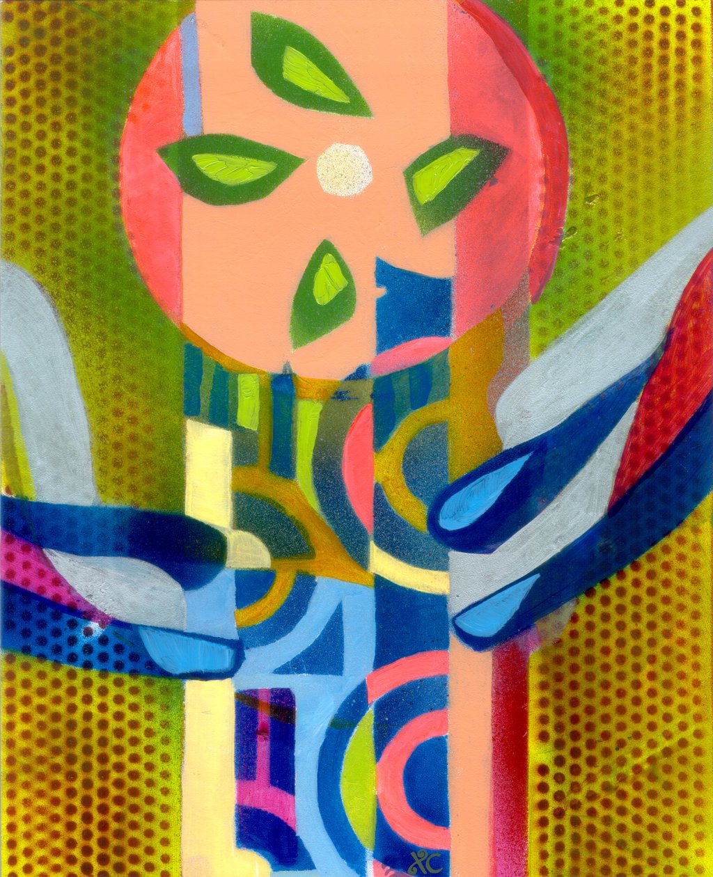 格蕾丝，约 2009 年（丙烯酸画板 作者 克里斯蒂娜·萨吉