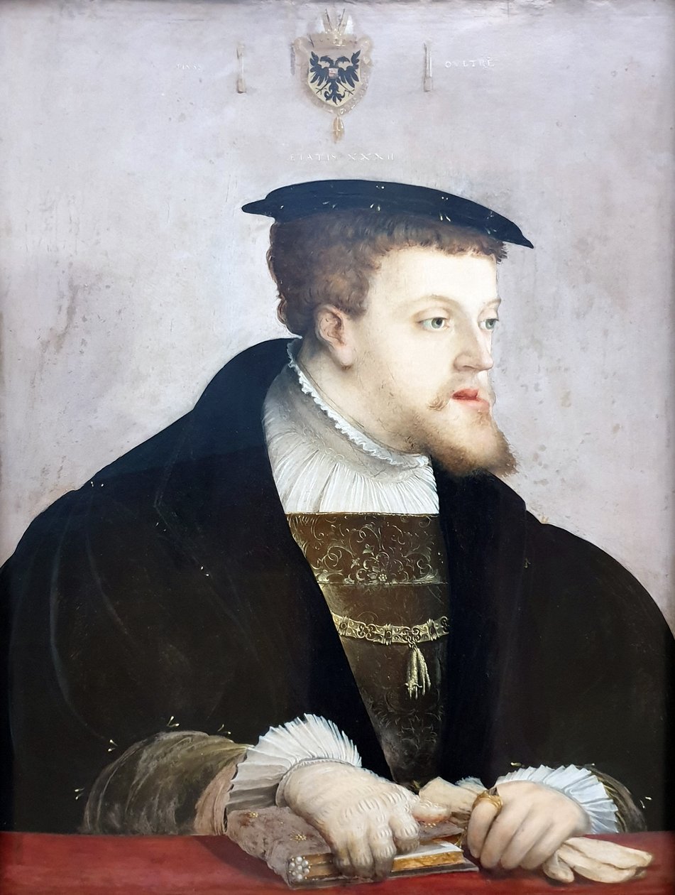 德文：Kaiser Karl V. (1500-1558) 卡尔五世皇帝。 作者 克里斯多夫·安伯格