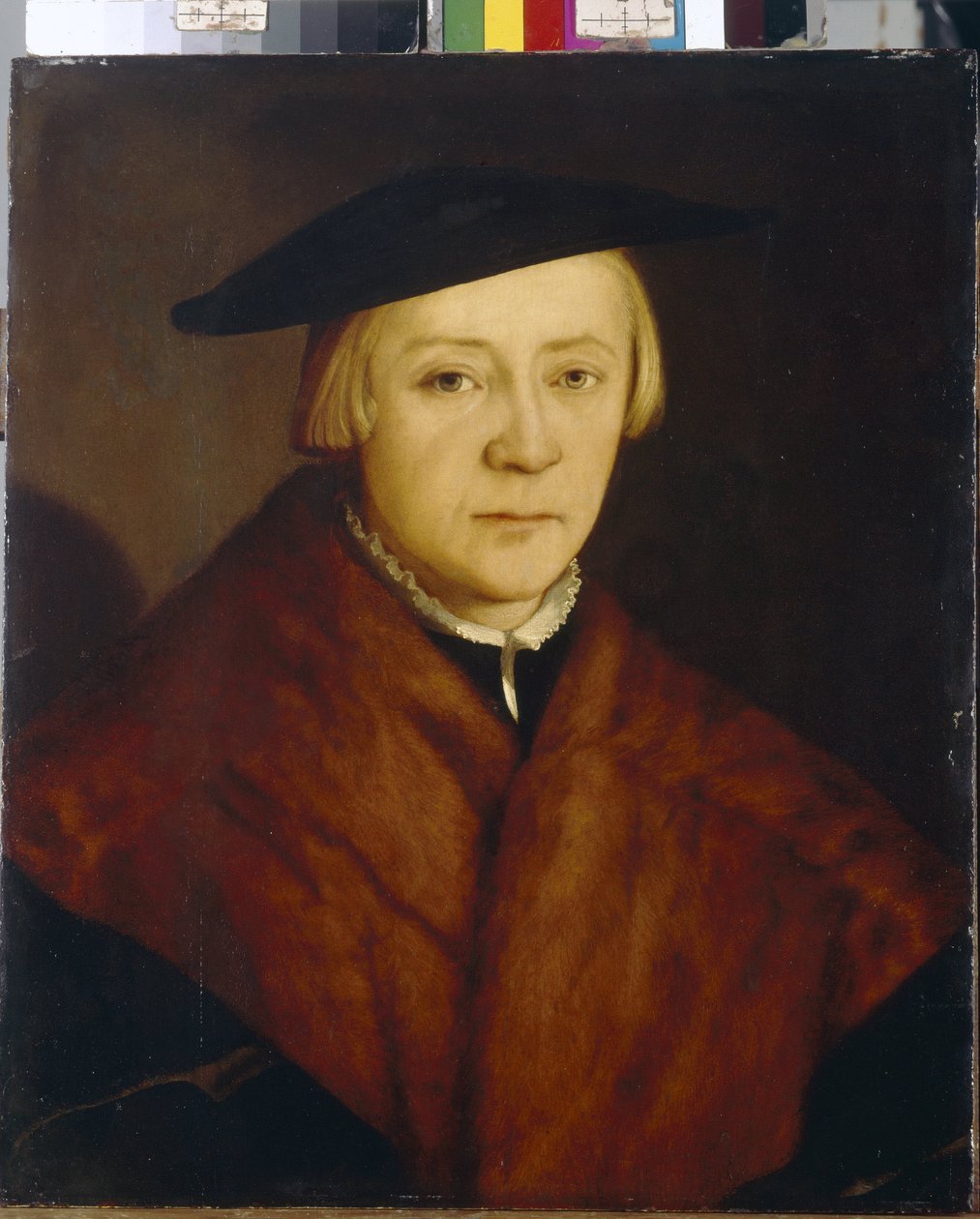 男子肖像克里斯托弗-安伯格（Christopher Amberger，约 1500-1562 年）的作品，木板油画，1548 年之后。德国艺术 作者 克里斯多夫·安伯格