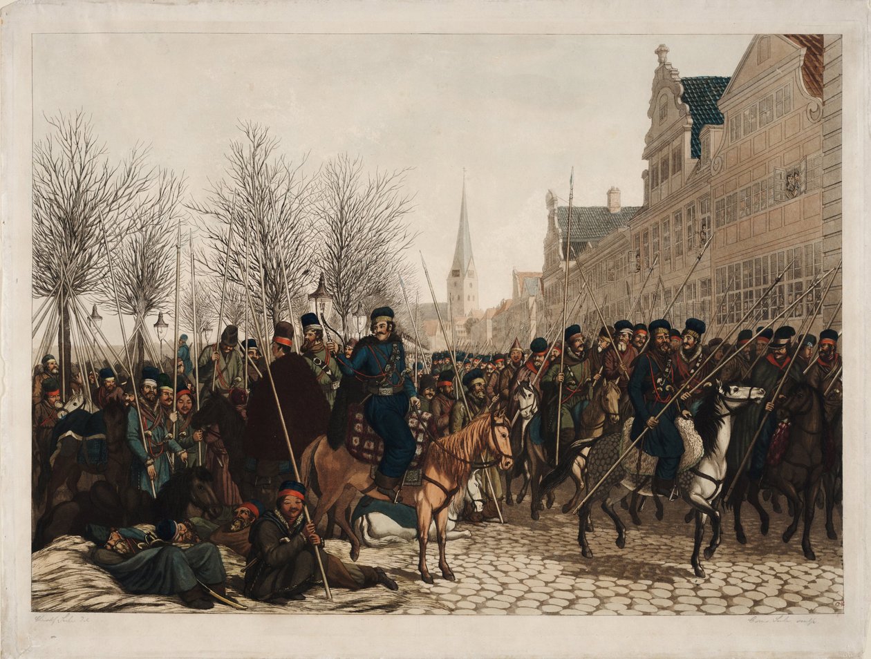 1813年3月18日，汉堡哥萨克人，1813年 作者 克里斯多夫·苏尔