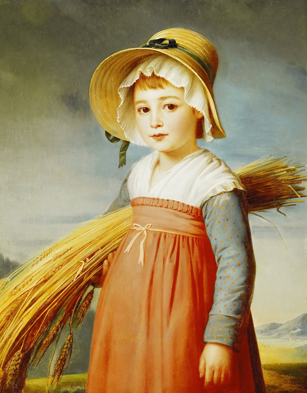 The Little Gleaner，1824 作者 克里斯托夫·托马斯·德乔治