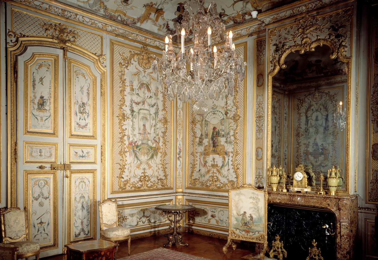 Christophe Huet（1700-1759）1737 年尚蒂伊，孔德博物馆的猴子内阁或“La Grande Singerie”的视图 作者 克里斯多夫·休特