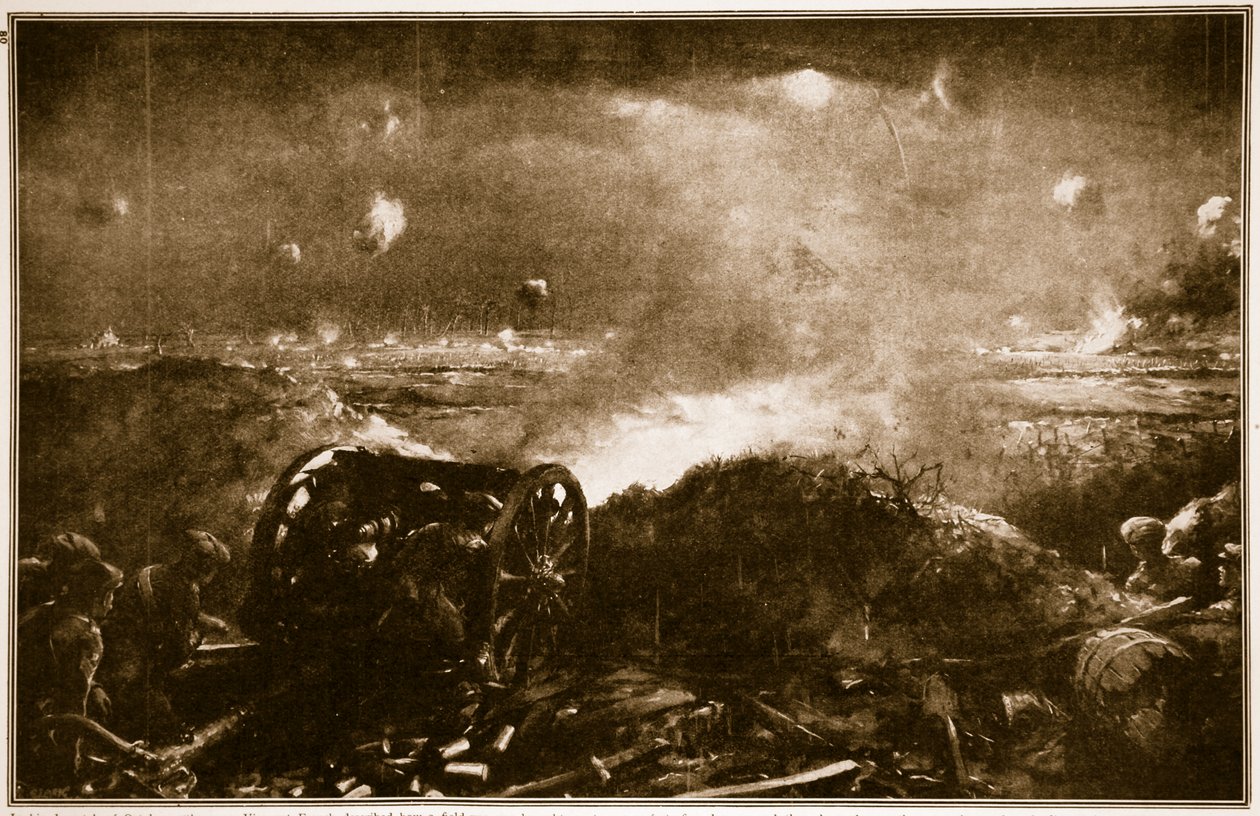 1914年至1914年，炮兵在Ypres附近被提起支持英国步兵攻击 作者 克里斯托弗·克拉克