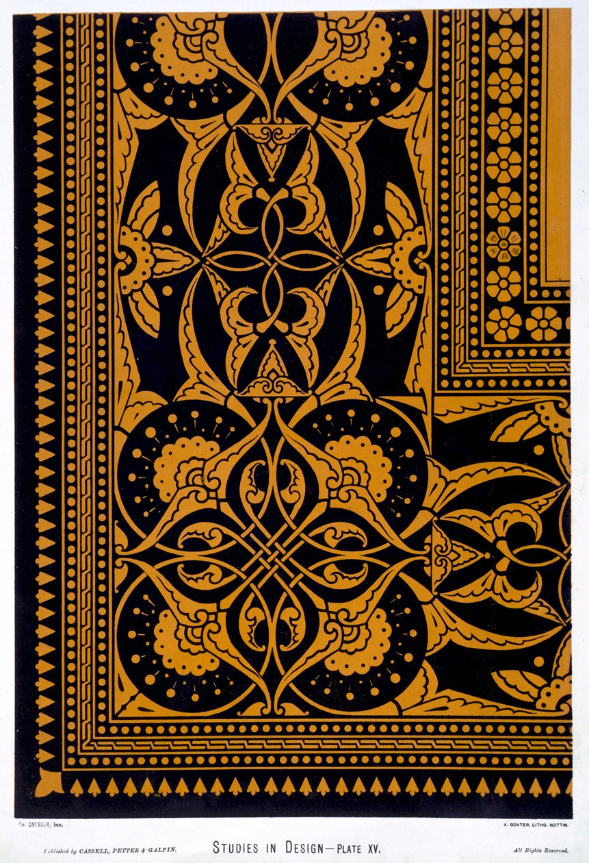 来自&39;设计研究&39;的插图，由A. Goater雕刻，c.1874-76 作者 克里斯托弗·德莱赛