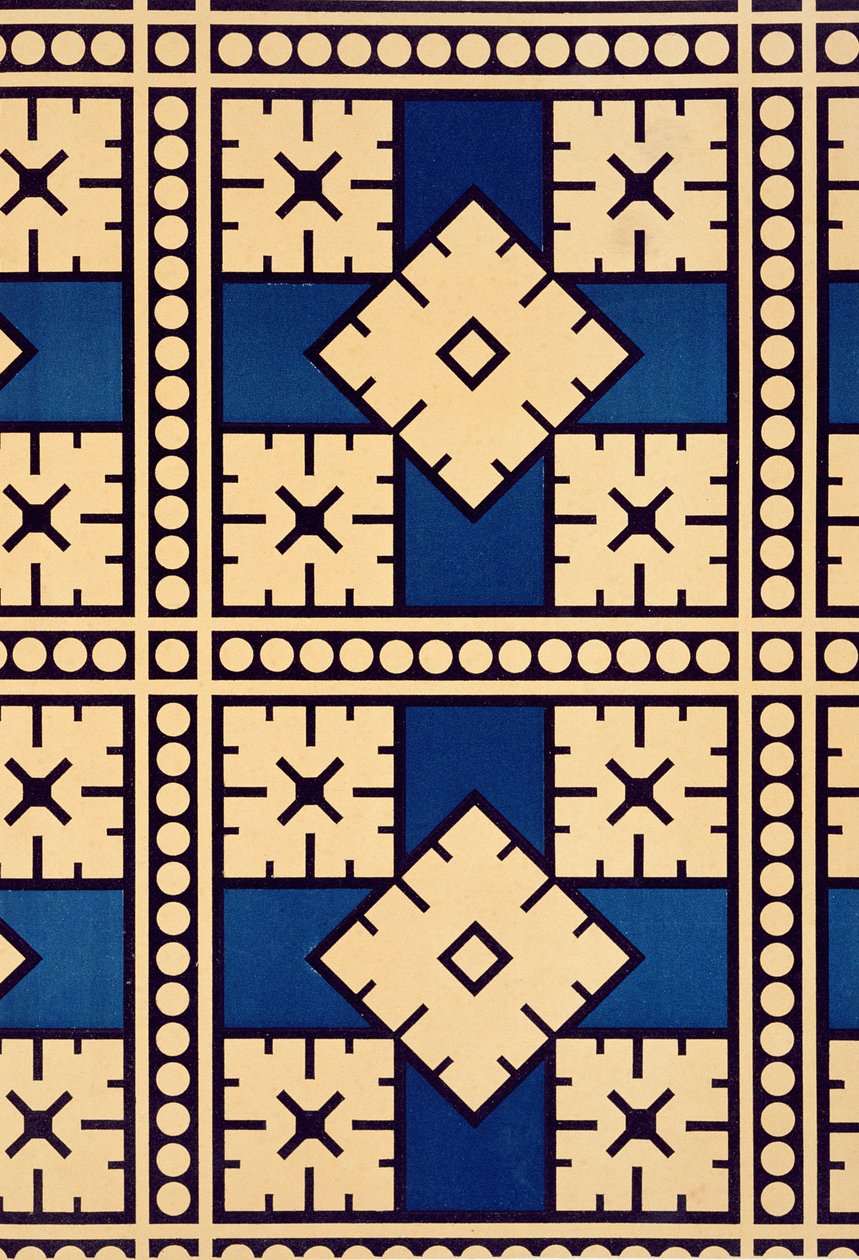 来自&39;设计研究&39;的板XLIV，c.1874-76 作者 克里斯托弗·德莱赛