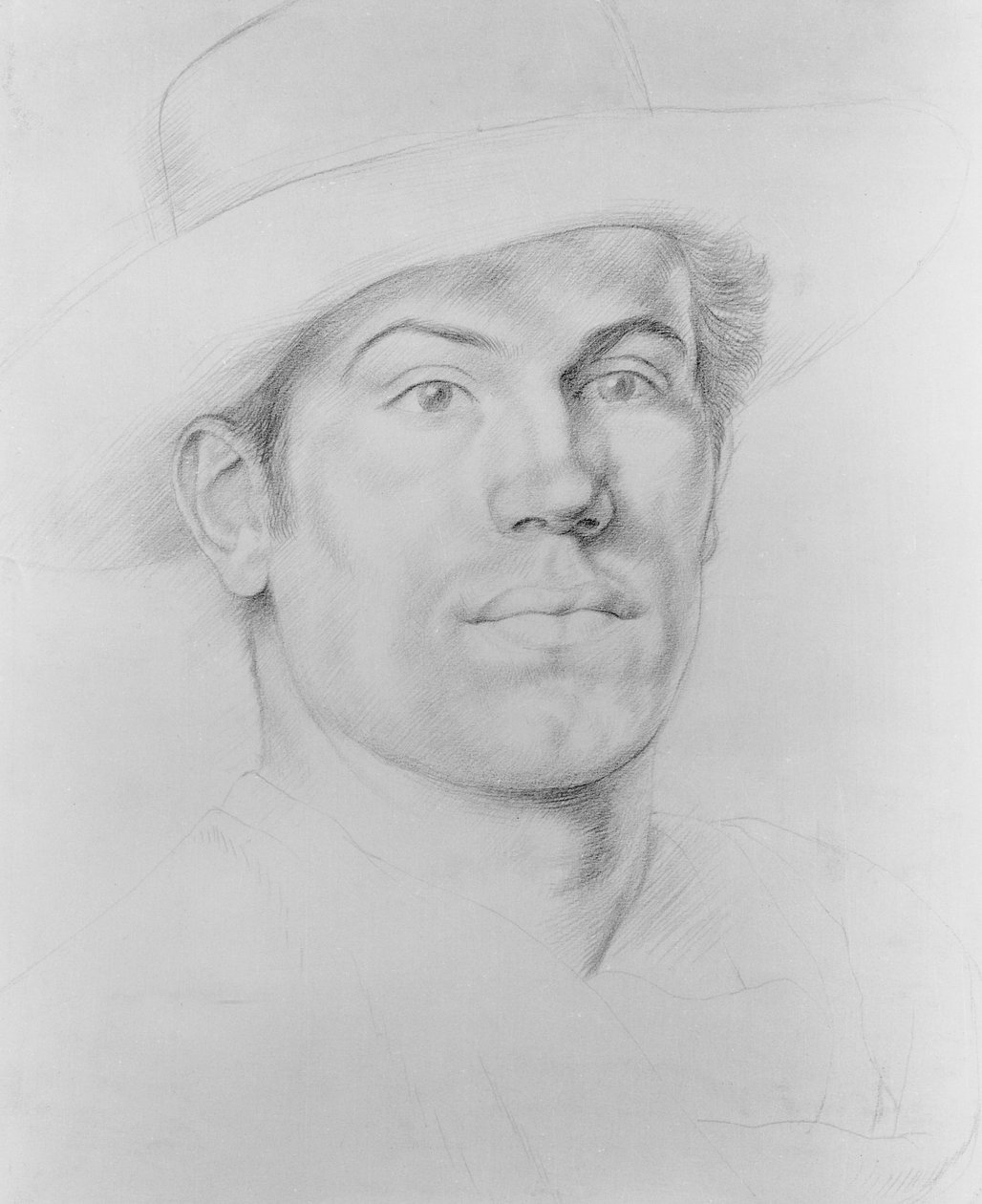 自画像，c.1911（silverpoint） 作者 克里斯托弗·理查德·怀恩·内文森