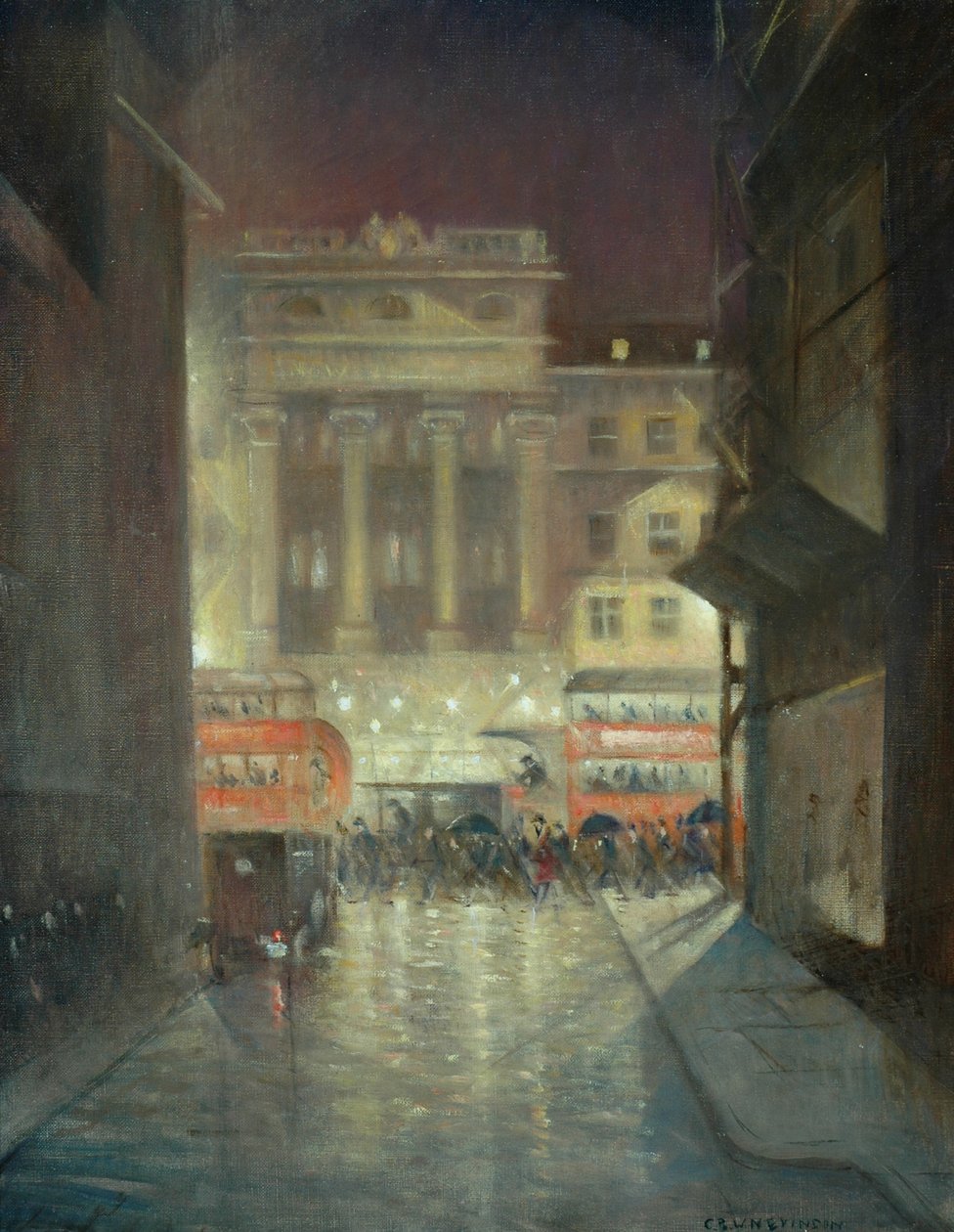 The Strand by Night，c.1937 作者 克里斯托弗·理查德·怀恩·内文森