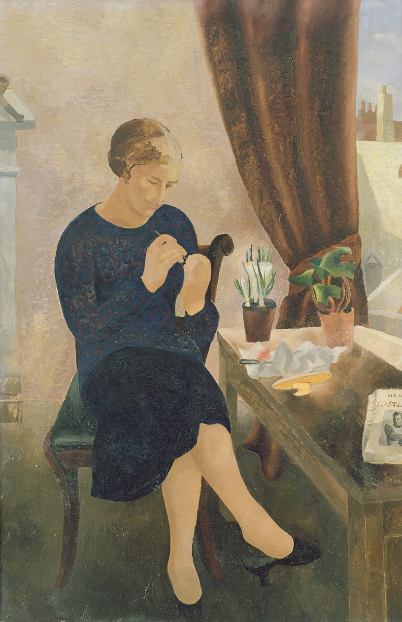 修指甲，1933年 作者 克里斯托弗·伍德