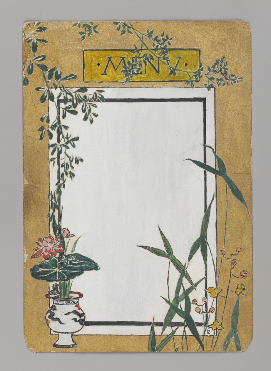 竹菜单（纸上wc） 作者 克里斯托弗·格兰特·拉法格