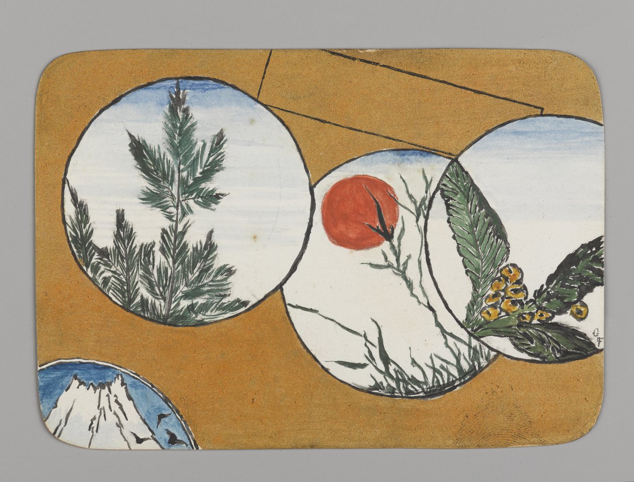 圆形风扇（纸上wc） 作者 克里斯托弗·格兰特·拉法格