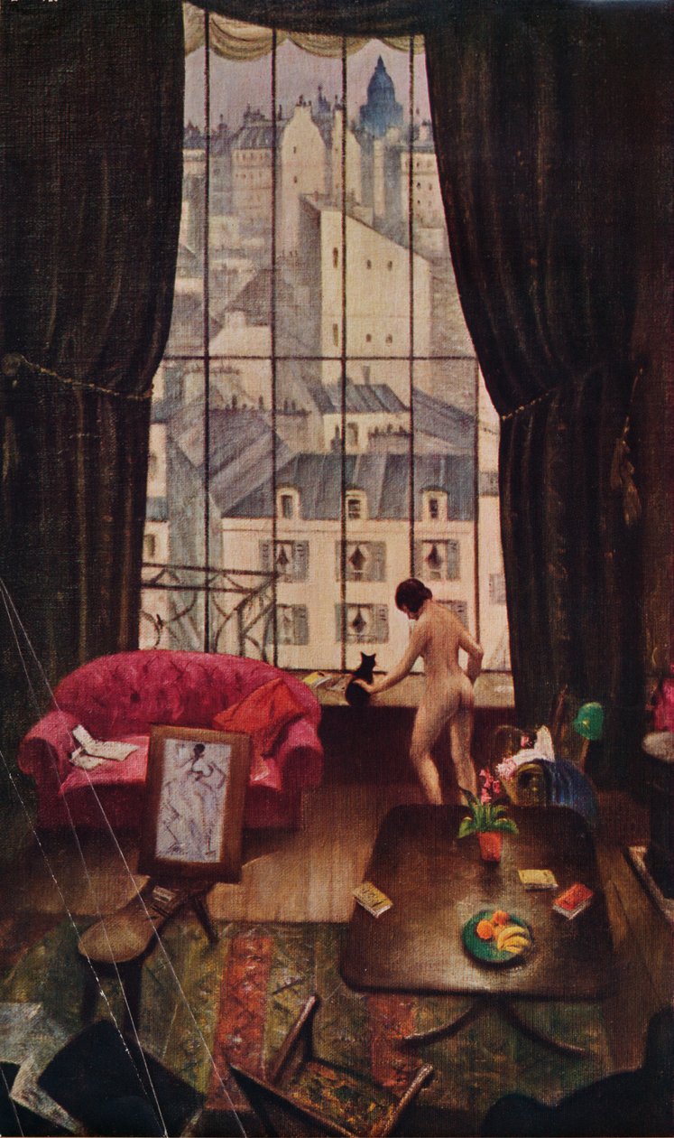 1935年，位于蒙帕纳斯市的工作室。 作者 克里斯托弗·理查德·怀恩·内文森