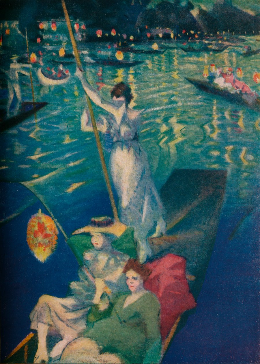 泰晤士河帆船赛，c1919 作者 克里斯托弗·理查德·怀恩·内文森