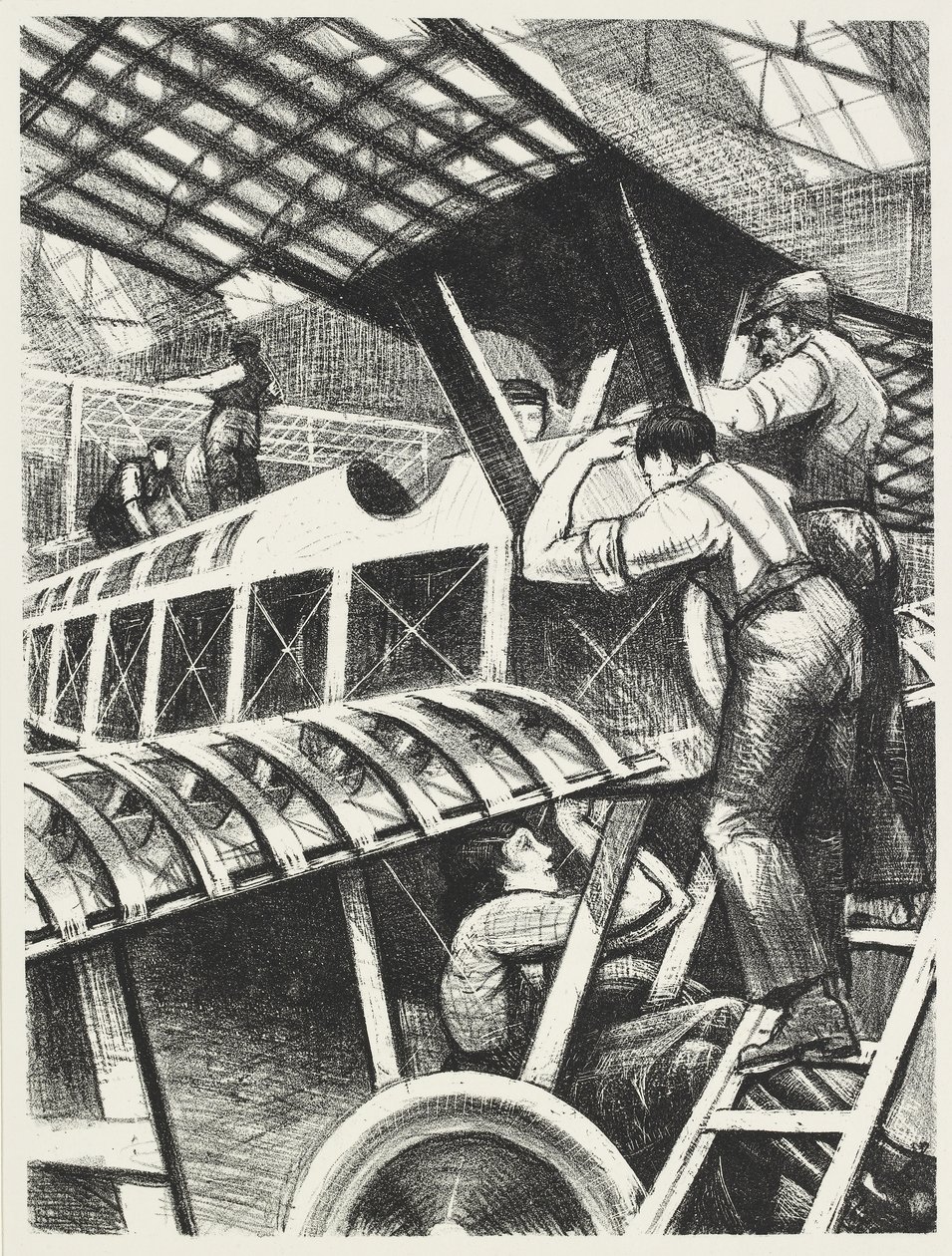 组装零件，1917年 作者 克里斯托弗·理查德·怀恩·内文森