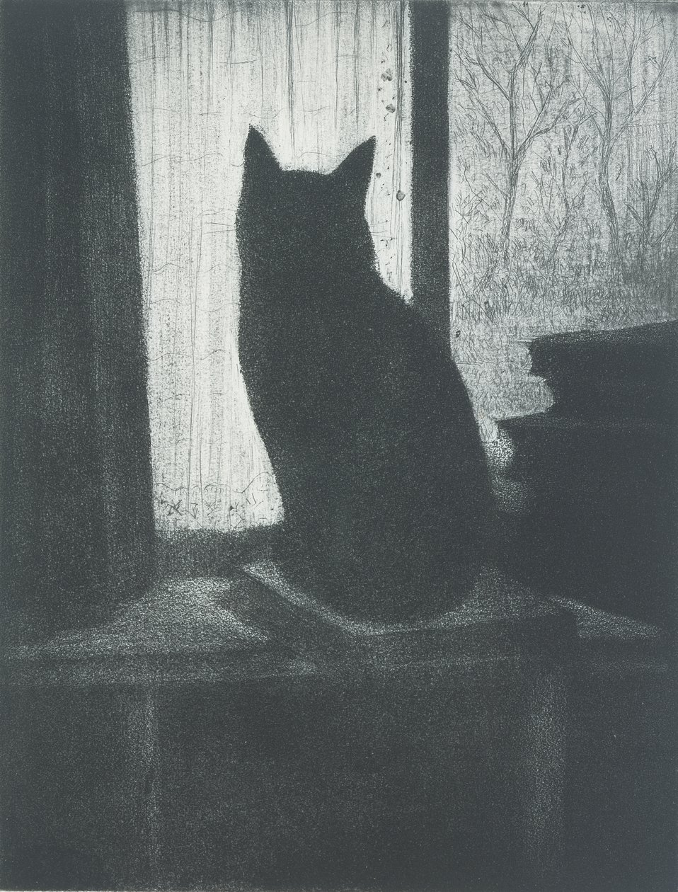 Le Chat，c.1920（蚀刻和aquatint） 作者 克里斯托弗·理查德·怀恩·内文森
