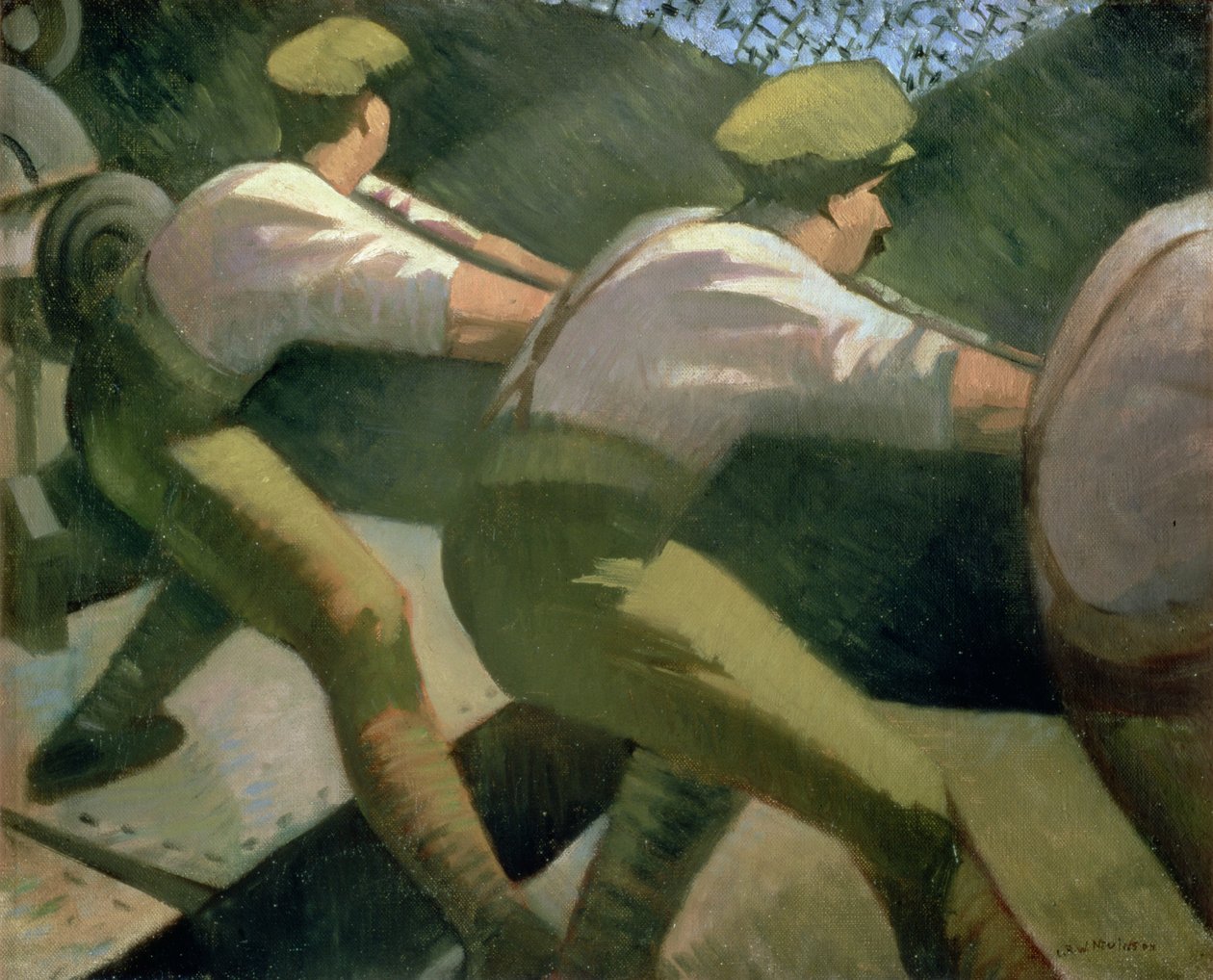 1918年在战壕中装枪 作者 克里斯托弗·理查德·怀恩·内文森