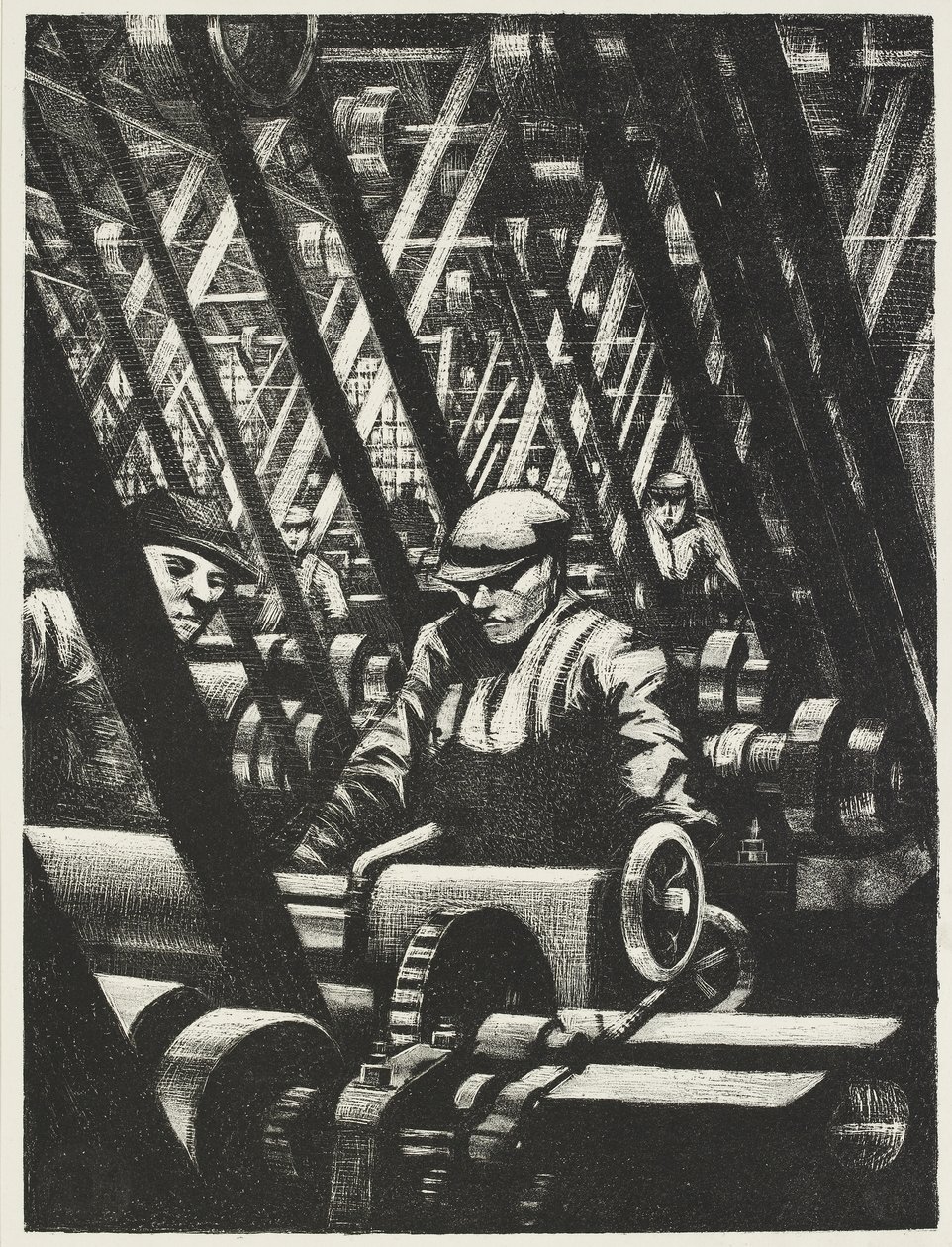制造发动机，1917年 作者 克里斯托弗·理查德·怀恩·内文森