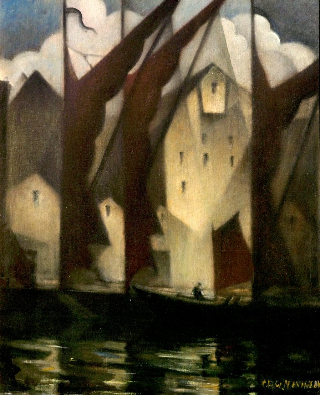 Thameside，1941年 作者 克里斯托弗·理查德·怀恩·内文森