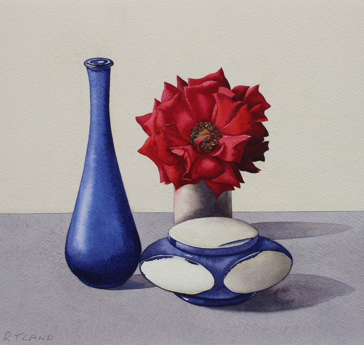 Still Life Red Rose 作者 克里斯托弗·莱兰