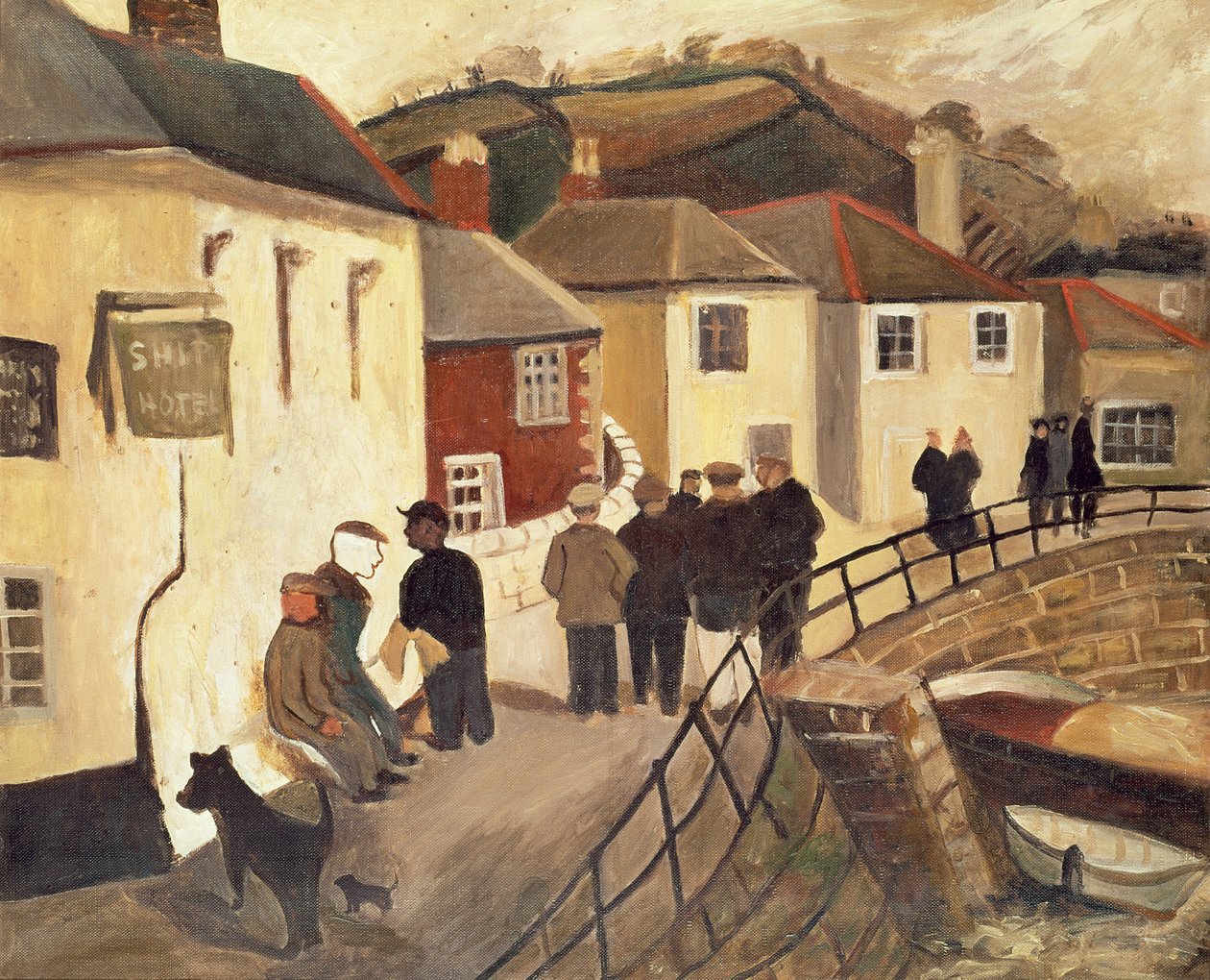 The Ship Hotel，Mousehole，Cornwall，19289 作者 克里斯托弗·伍德