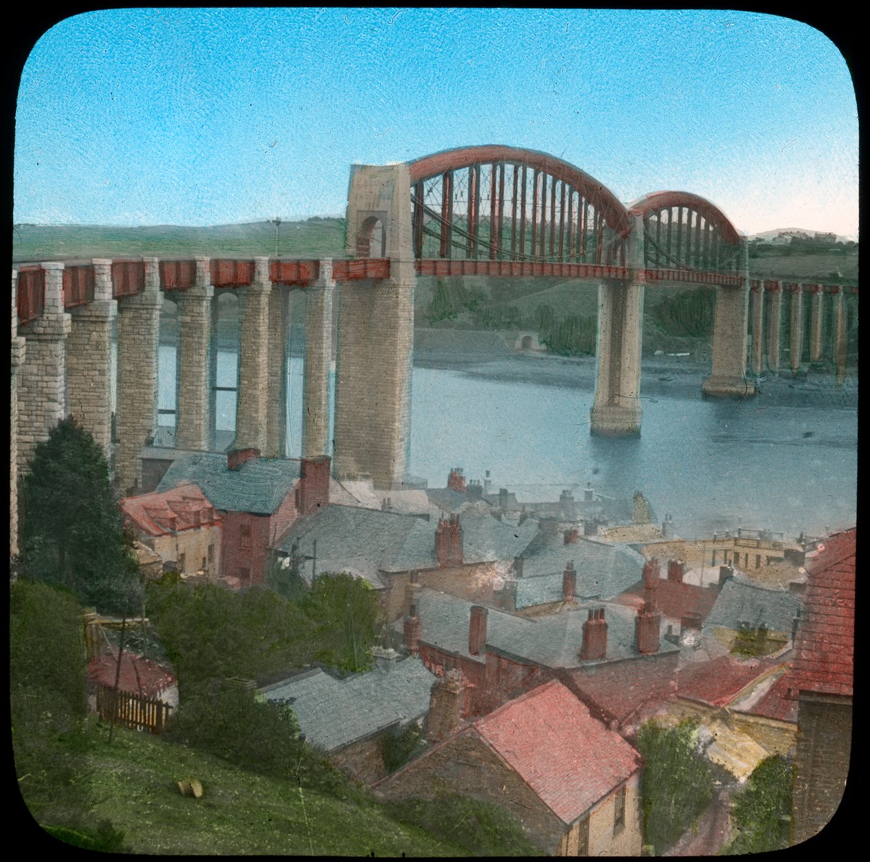 19世纪末或20世纪初，Royal Albert Bridge，Saltash，康沃尔郡 作者 教堂军灯部
