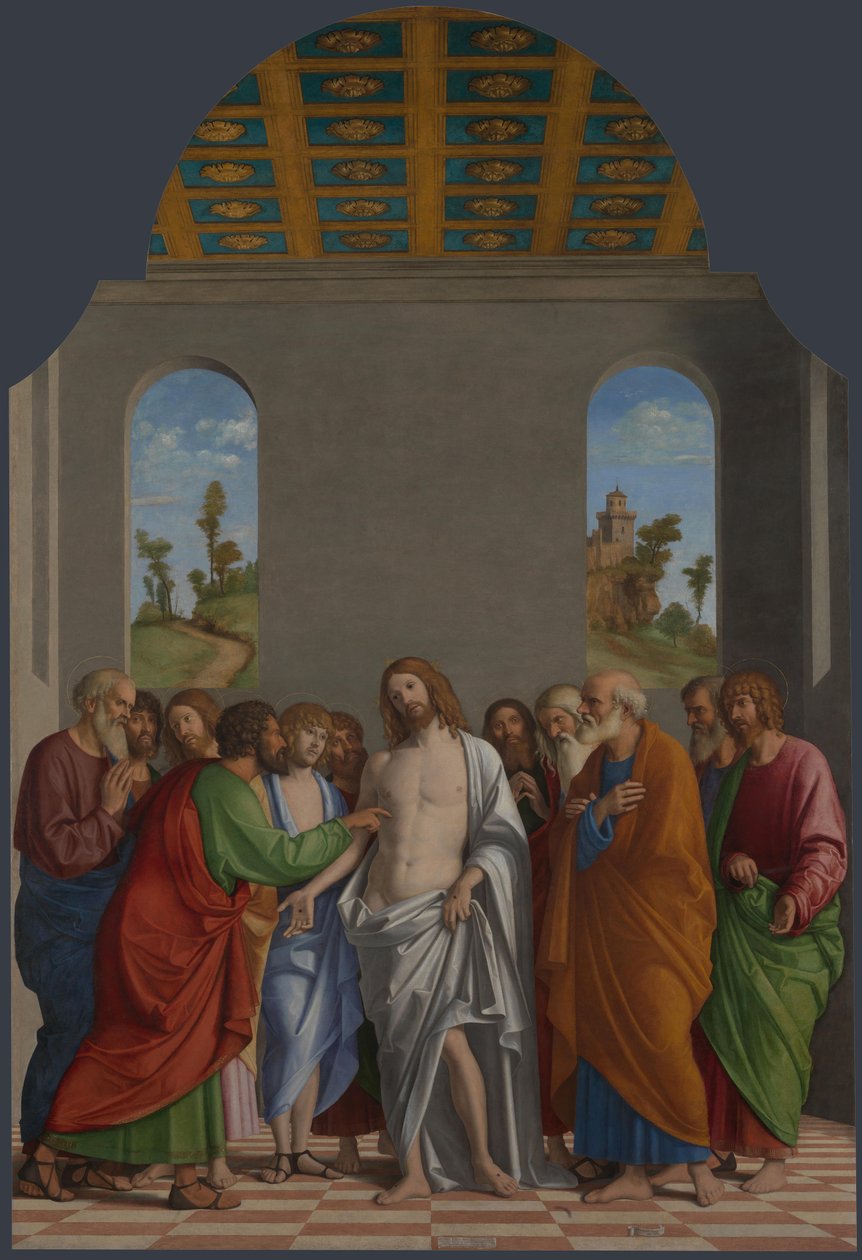 对圣托马斯的怀疑 作者 Cima da Conegliano