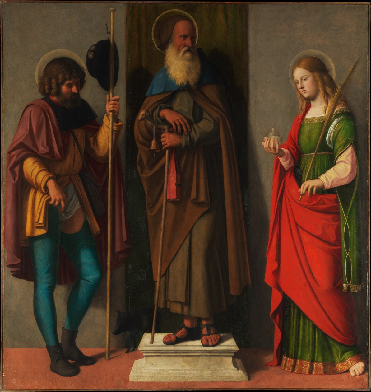 罗奇，安东尼艾博特和露西 作者 Cima da Conegliano