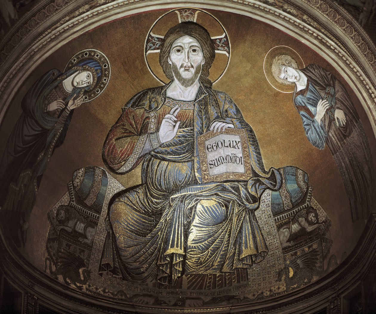 基督的威严。马赛克 作者 Cimabue