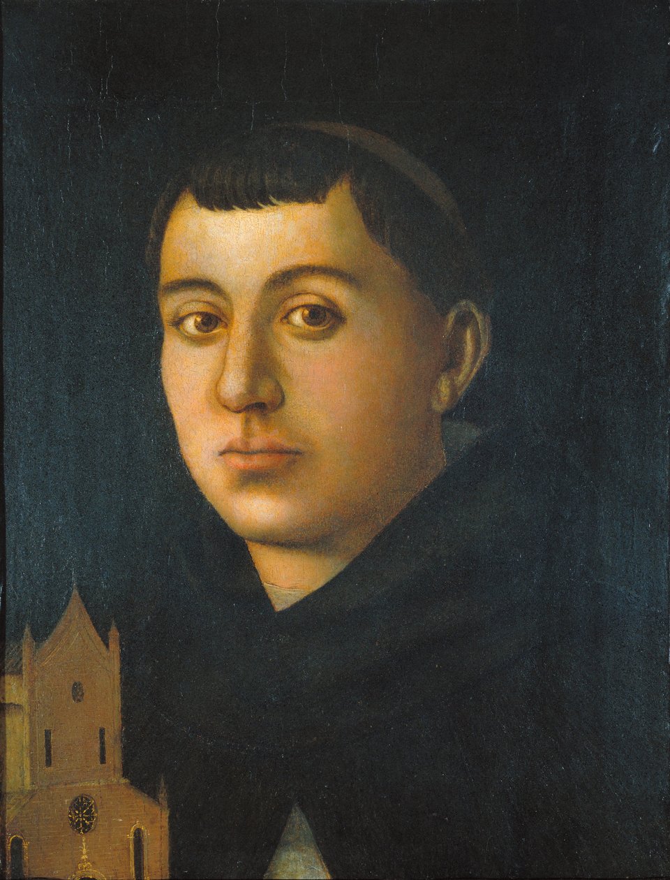 修士圣徒与教会的模型 作者 Bartolomeo degli Erri圈子