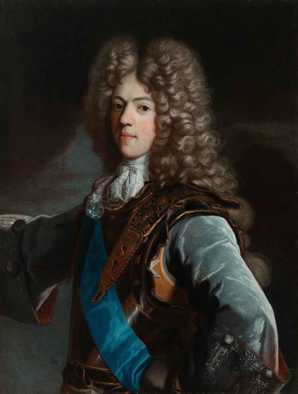 KonstantyWładysławSobieski的肖像（1680-1726） 作者 Hyacinthe Rigaud圈