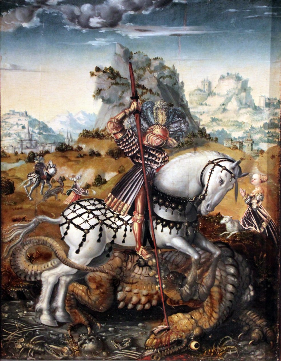 马背上的圣乔治 作者 卢卡斯·克拉纳赫（Lucas Cranach）讲习班
