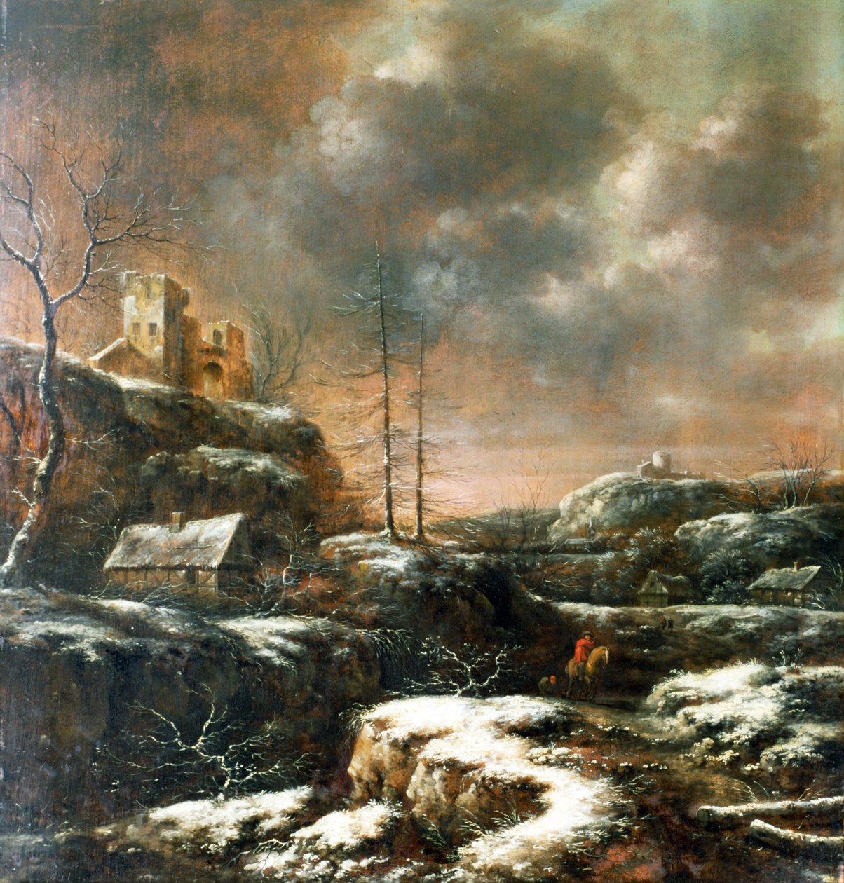 冬天的场景 作者 克莱斯·莫兰纳（Claes Molenaer）